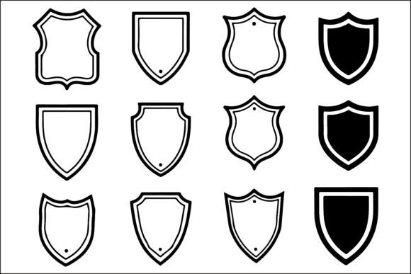 Artistic Shield Logo Vectors: Premium Design Assets