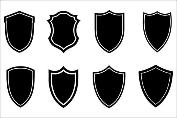 Authentic Shield Logo Vectors Set