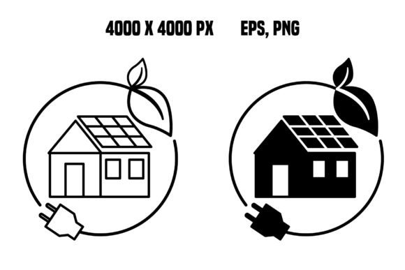Ecohouse Icons: Vector Assets for Eco Design