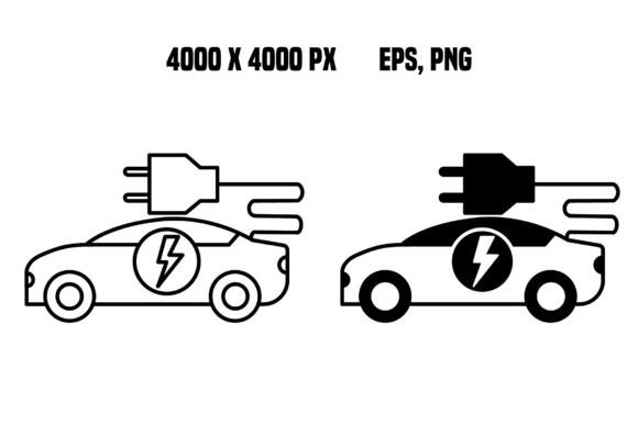 Electric Car Icons: Elevating Eco-Friendly Web Design