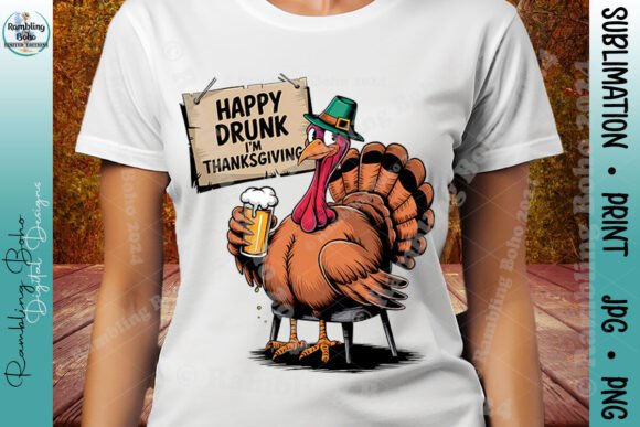 Happy Drunk Thanksgiving Funny Turkey: A Workflow Guide for Creators