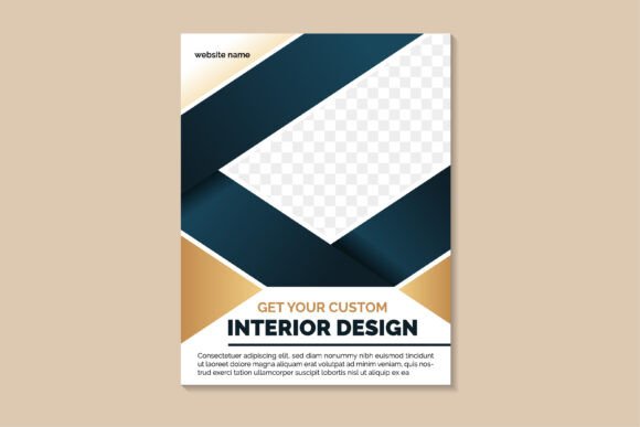 Interior Design Vertical Flyer: A Premium Template for Real Estate Marketing