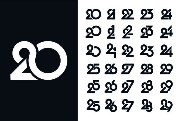 Number 20 to 19 Logo Designs: A Practical Guide to Abstract Vector Branding