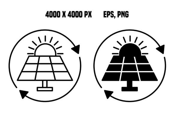 Solar Energy Icons for Modern Web Design