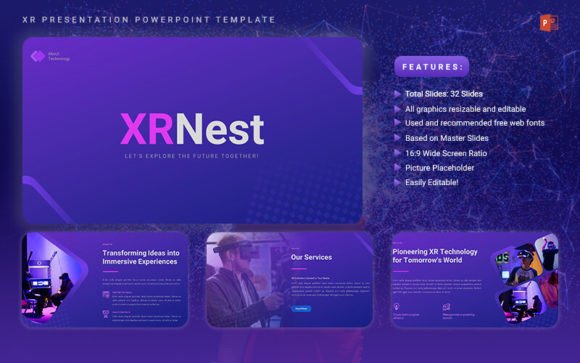 XRNest: XR Presentation PowerPoint Template